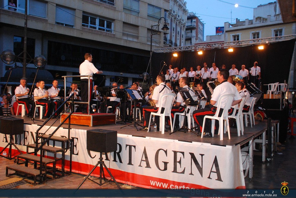 Concierto de la Banda de Infantería de Marina en Cartagena